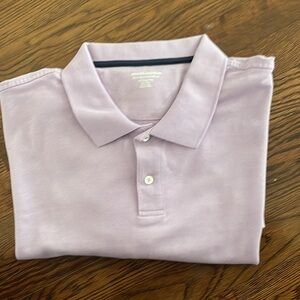 Light purple polo shirt